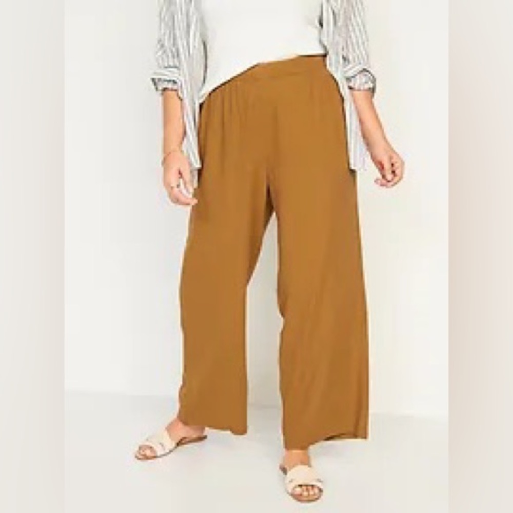 Old Navy wide leg linen pant